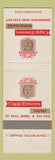 Matchbook Cover - Capp Towers Motor Hotel Minneapolis MN ST Paul