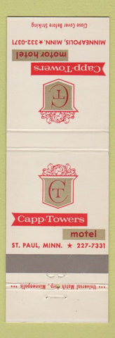 Matchbook Cover - Capp Towers Motor Hotel Minneapolis MN ST Paul
