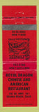 Matchbook Cover - Royal Dragon Chinese Restaurant Solana Beach CA