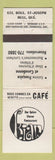 Matchbook Cover - Kian Cafe Hull QC