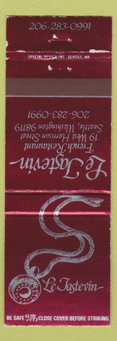 Matchbook Cover - Le Tastevin Seattle WA