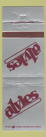 Matchbook Cover - Alvies Cleveland Stadium WEAR