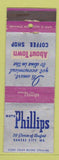 Matchbook Cover - Hotel Phillips Kansas City MO WEAR