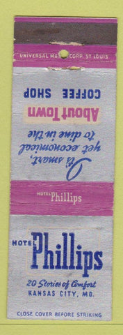 Matchbook Cover - Hotel Phillips Kansas City MO WEAR