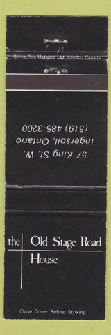 Matchbook Cover - Old Stage Road House Ingersoll ON