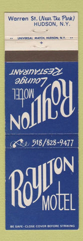 Matchbook Cover - Royalton Motel Lounge Restuarant Hudson NY