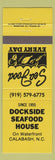 Matchbook Cover - Dockside Seafood House Calabash NC