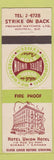 Matchbook Cover - Hotel Union Hotel Quebec QC