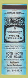 Matchbook Cover - Hotel Motel Fort Ingalls Cabano QC STAINED