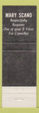 Matchbook Cover - Kurt D Zwikl State Representative PA