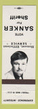 Matchbook Cover - Sanker for Sheriff election