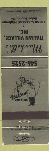 Matchbook Cover - Muschello's Italian Village Hobe Sound FL