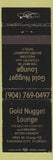 Matchbook Cover - Gold Nugget Lounge Panama City FL WEAR