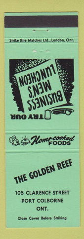 Matchbook Cover - Golden Reef Port Colborne ON