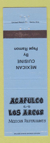 Matchbook Cover - Acapulco Los Arcos Anaheim Long Beach Pasadena CA Encino