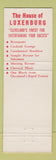 Matchbook Cover - House of Luxenburg Motel Cleveland OH
