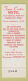 Matchbook Cover - Town Center Motel Cincinnati OH