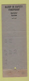 Matchbook Cover - Seventh Ave Hotel Pittsburgh PA WEAR