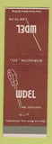 Matchbook Cover - WDEL Radio NBC Wilmington DE