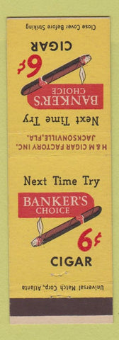 Matchbook Cover - Banker's Choice Cigars Jacksonville FL