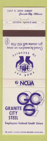 Matchbook Cover - Granite City Steel Employees Credit Union Granite City IL