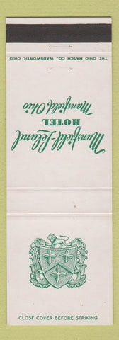 Matchbook Cover - Mansfield Leland Hotel Mansfield OH
