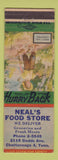 Matchbook Cover - Neal's Food Store Chattanooga TN Happy Carefree