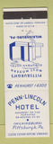Matchbook Cover - Penn Lincoln Hotel Pittsburgh PA Wilkinsburg