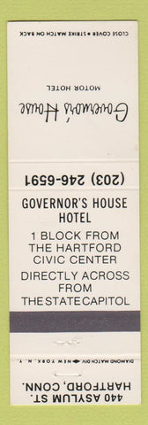 Matchbook Cover - Governor's House Motor Hotel Hartford CT
