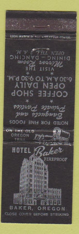 Matchbook Cover - Hotel Baker OR