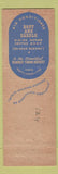 Matchbook Cover - Webster Hall Pittsburgh PA red