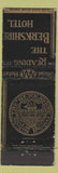 Matchbook Cover - Berkshire Hotel Reading PA black WORN