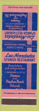 Matchbook Cover - Las Novedades Spanish Restaurant Daytona Beach Tampa FL WEAR