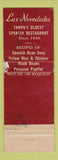 Matchbook Cover - Las Novedades Spanish Restaurant Daytona Beach Tampa FL WEAR