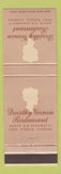 Matchbook Cover - Dorothy Vernon Restaurant Fort Pierce FL