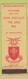 Matchbook Cover - Fort Sill Officers' Mess Fort Sill OK WEAR