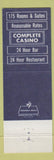 Matchbook Cover - Hotel Nevada Casino Las Vegas NV