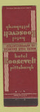 Matchbook Cover - Hotel Roosevelt Pittsburgh PA deco