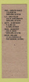 Matchbook Cover - Golden Orange Match Club Santa Anna CA 1985