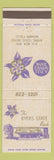 Matchbook Cover - Byers State Bank Byers Colorado columbine flower