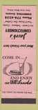 Matchbook Cover - Jacob's Confectionery Dunnville ON pink