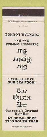Matchbook Cover - Oyster Bar Sarasota FL