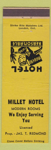 Matchbook Cover - Millet Hotel AB
