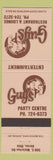 Matchbook Cover - Guys Party Center Akron OH Restaurant Lounge