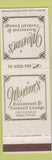 Matchbook Cover - Maxim's Restaurant Cocktail Lounge Miami FL