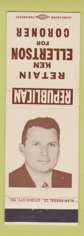 Matchbook Cover - Ken Ellertson Coroner Portland OR