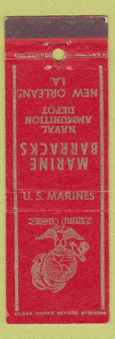 Matchbook Cover - Marine Barracks Naval Ammunition Depot New Orleans LA