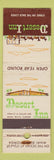 Matchbook Cover - Desert Inn Miami Beach FL WORN