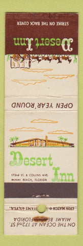 Matchbook Cover - Desert Inn Miami Beach FL WORN