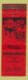 Matchbook Cover - Mongiardo's Bulan KY Laundry Liquor WEAR